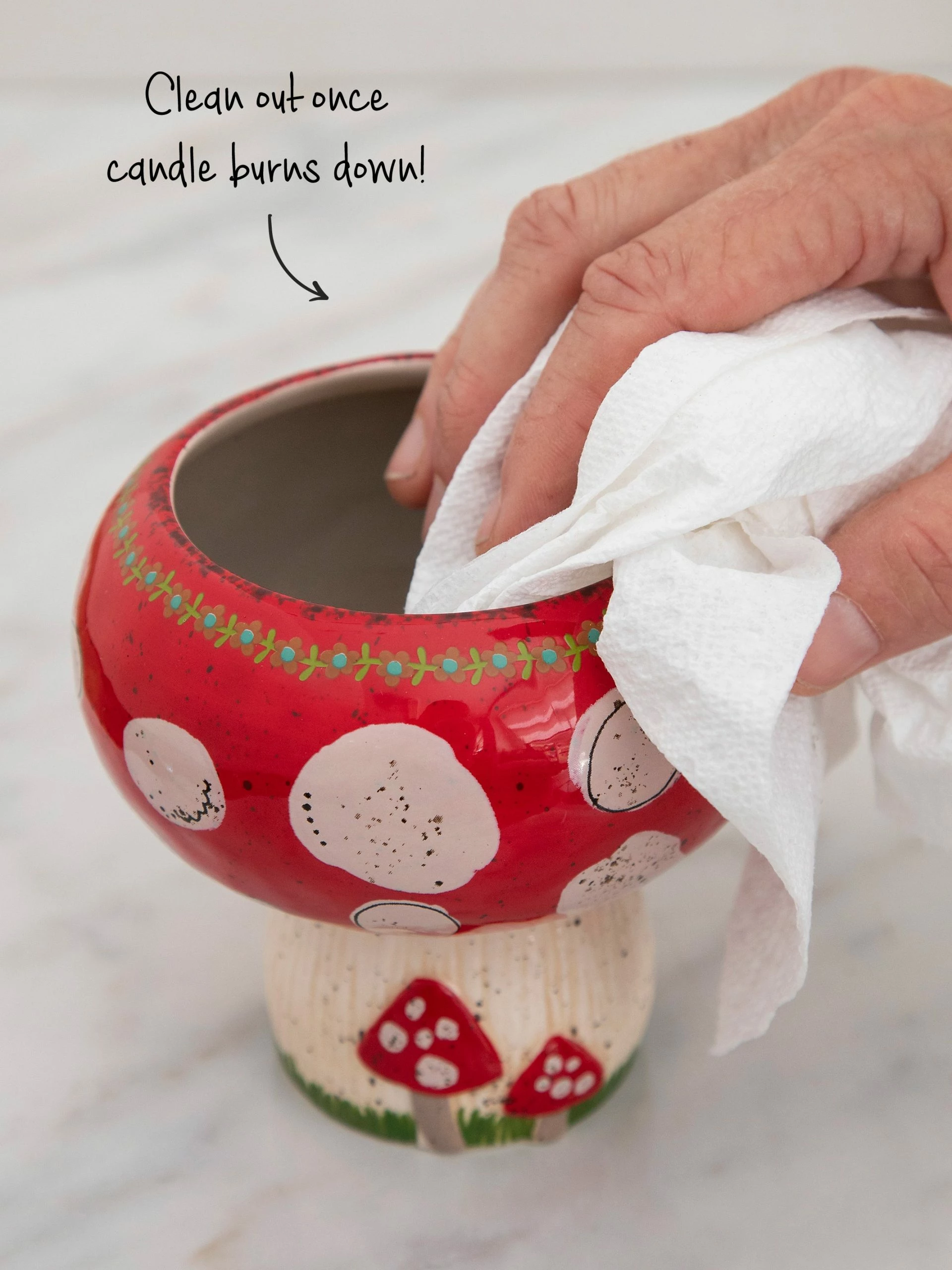 Natural Life Mushroom Trinket Bowl Candle 4 Natural Life Mushroom Trinket Bowl Candle - Image 2