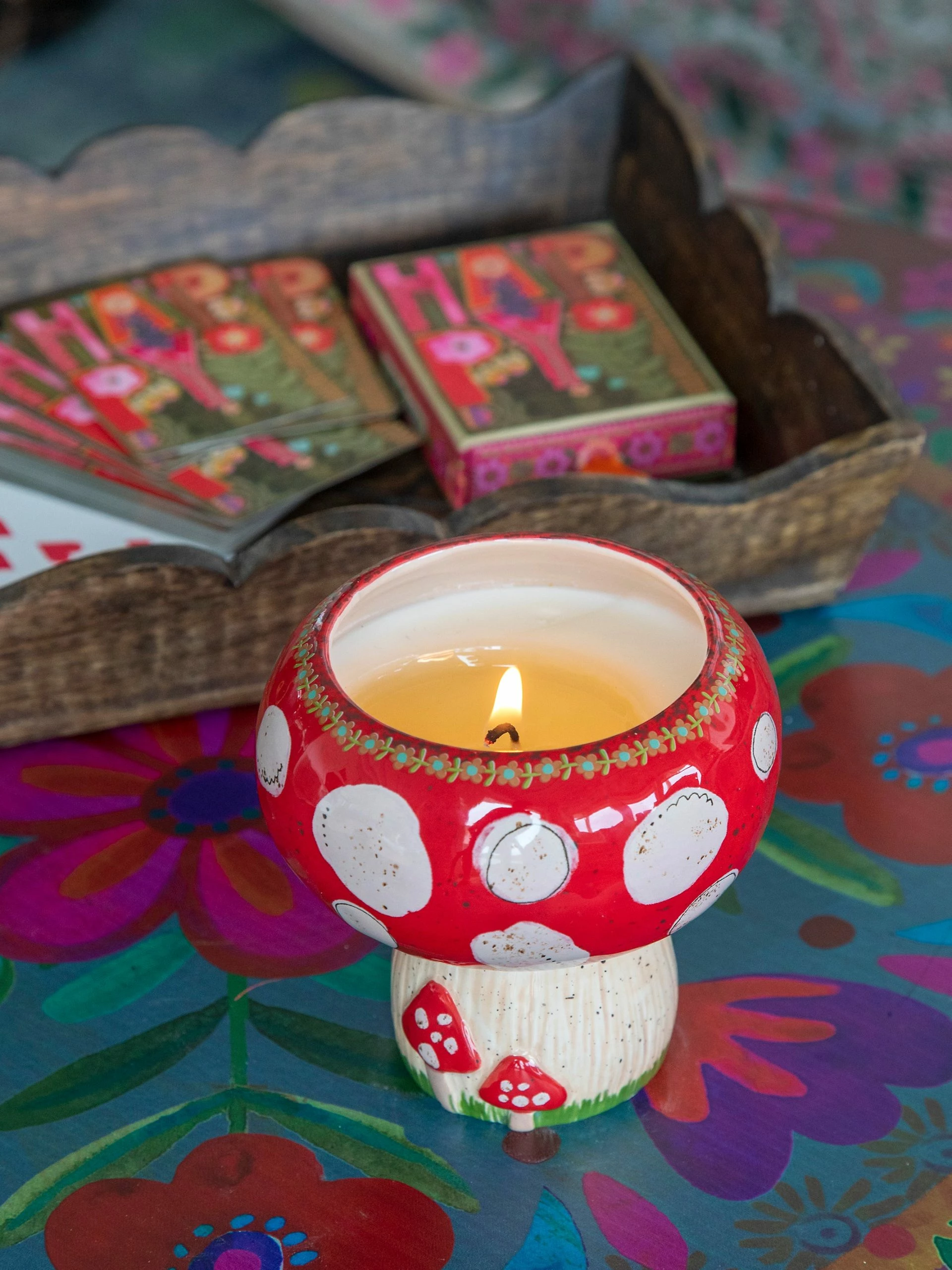 Natural Life Mushroom Trinket Bowl Candle 7 Natural Life Mushroom Trinket Bowl Candle - Image 5