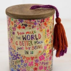 Natural Life Soy Jar Candle - World Better -Natural Life Shop CNDL095 scaled