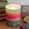 Natural Life Soy Jar Candle - Border Print