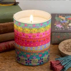 Natural Life Soy Jar Candle - Border Print
