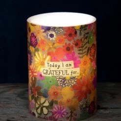 Natural Life Flameless Candle - I Am Grateful