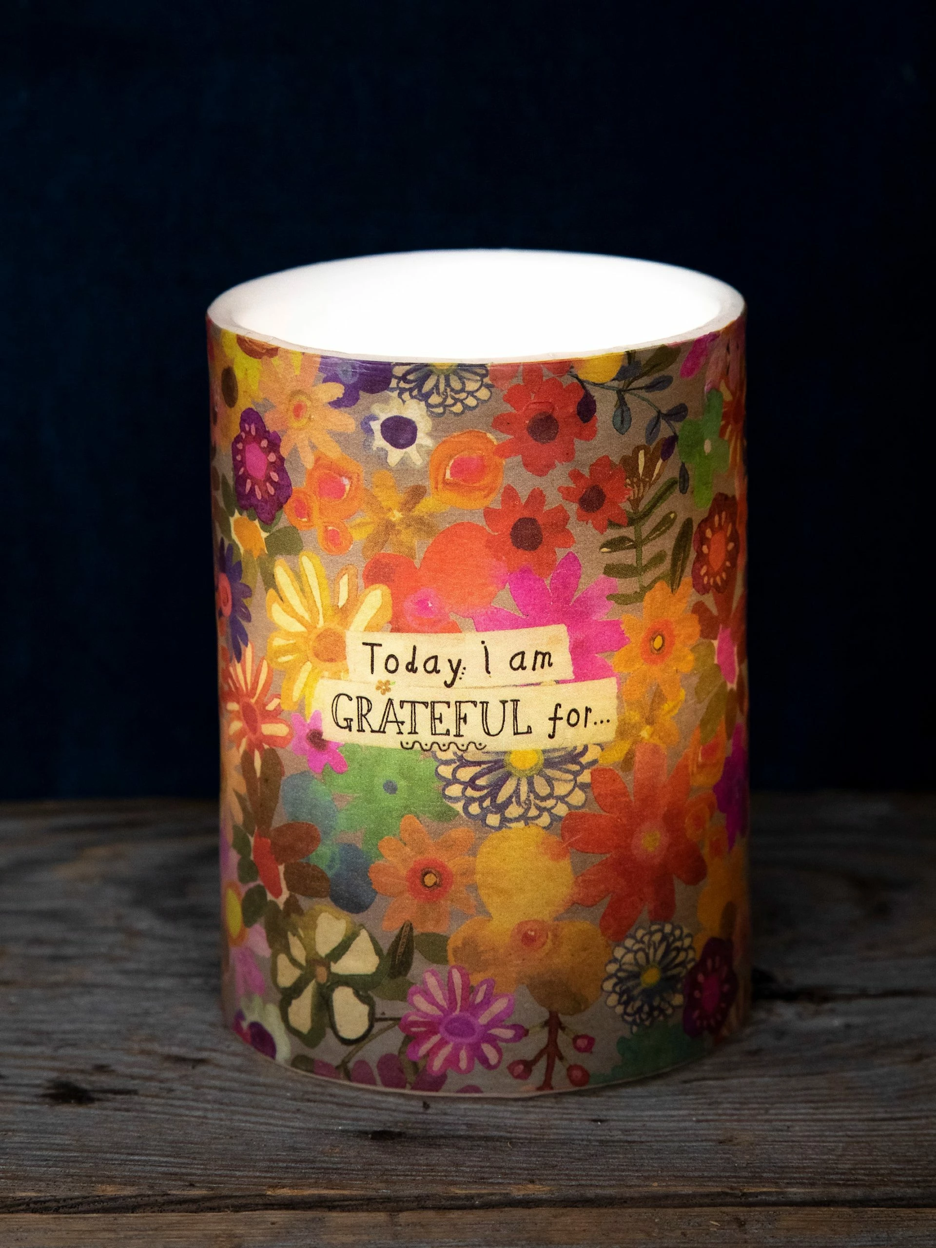Natural Life Flameless Candle - I Am Grateful 3 Natural Life Flameless Candle - I Am Grateful