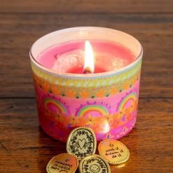 Natural Life Rainbow Surprise Candle - Rainbow Border -Natural Life Shop CNDL105 new google scaled