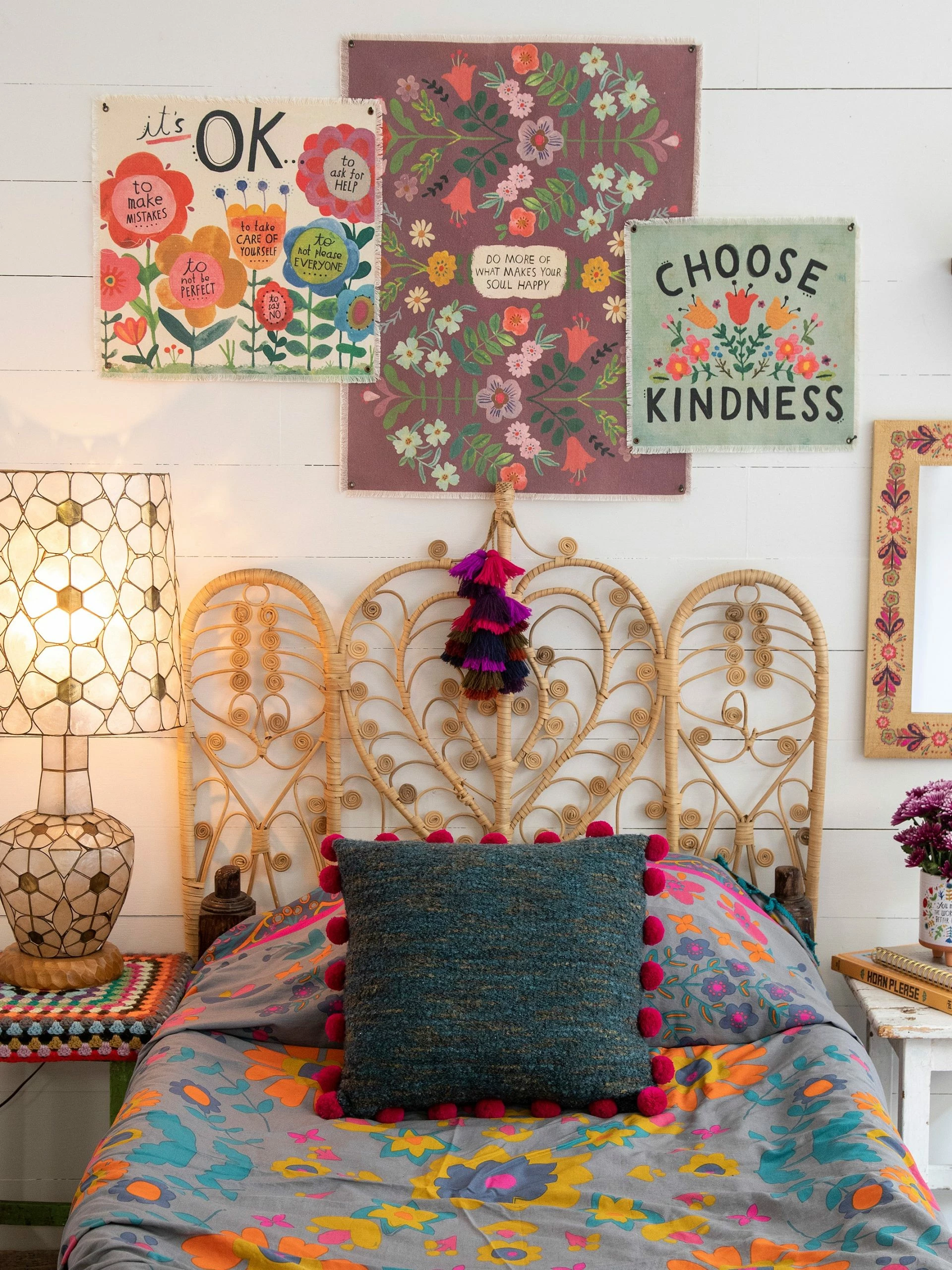 Natural Life Mini Canvas Wall Hanging Tapestry - It's OK 4 Natural Life Mini Canvas Wall Hanging Tapestry - It's OK - Image 2