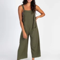 Natural Life Carly Wide-Leg Jumpsuit - Olive -Natural Life Shop Carly Jumpsuit Olive A2 scaled