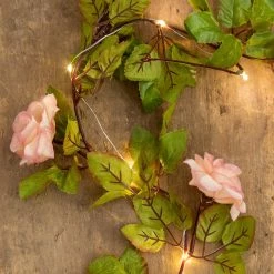 Natural Life Rose Vine Garland String Lights