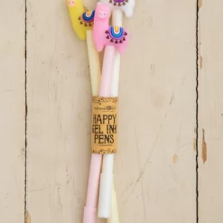 Natural Life Happy Gel Ink Pens, Set Of 3 - Llama