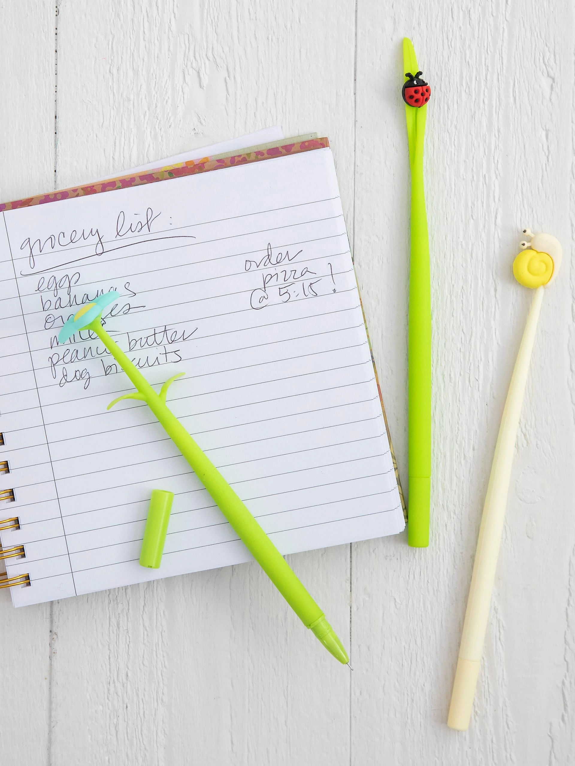 Natural Life Happy Gel Ink Pens, Set Of 3 - Garden Friends 4 Natural Life Happy Gel Ink Pens, Set Of 3 - Garden Friends - Image 2