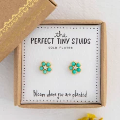 Natural Life Perfect Tiny Stud Earrings - Daisies -Natural Life Shop ERNG000026 google scaled