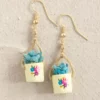 Natural Life Faux Succulent Earrings - Cream Flower 1 Natural Life Faux Succulent Earrings - Cream Flower -Natural Life Shop ERNG000027 1 scaled
