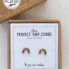 Natural Life Perfect Tiny Stud Earrings - Rainbow -Natural Life Shop ERNG058 scaled