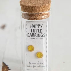Natural Life Happy Little Stud Earrings - Smiley