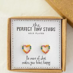 Natural Life Perfect Tiny Stud Earrings - Heart -Natural Life Shop ERNG115 google scaled