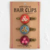 Natural Life Embroidered Button Hair Clips, Set Of 3 -Natural Life Shop Embroidered Hair Clip Set 20Red A2 scaled
