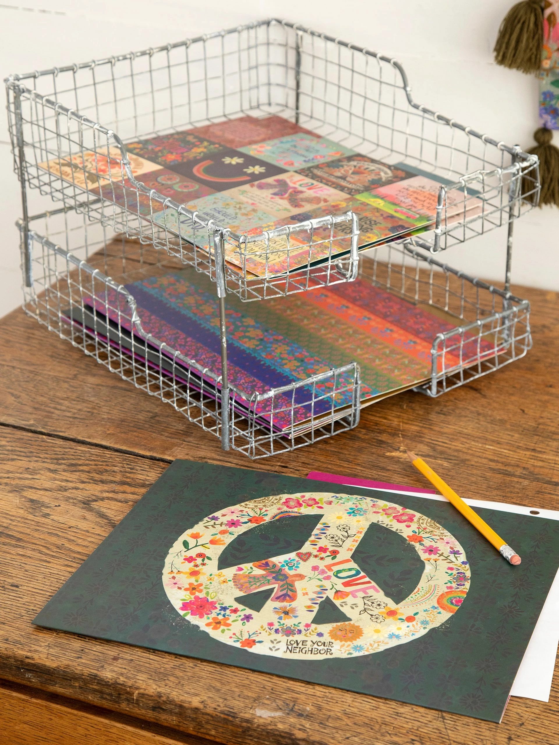 Natural Life Colorful File Folders, Set Of 6 - Peace 4 Natural Life Colorful File Folders, Set Of 6 - Peace - Image 2