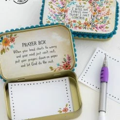 Natural Life Tin Prayer Box - Will Not Stress