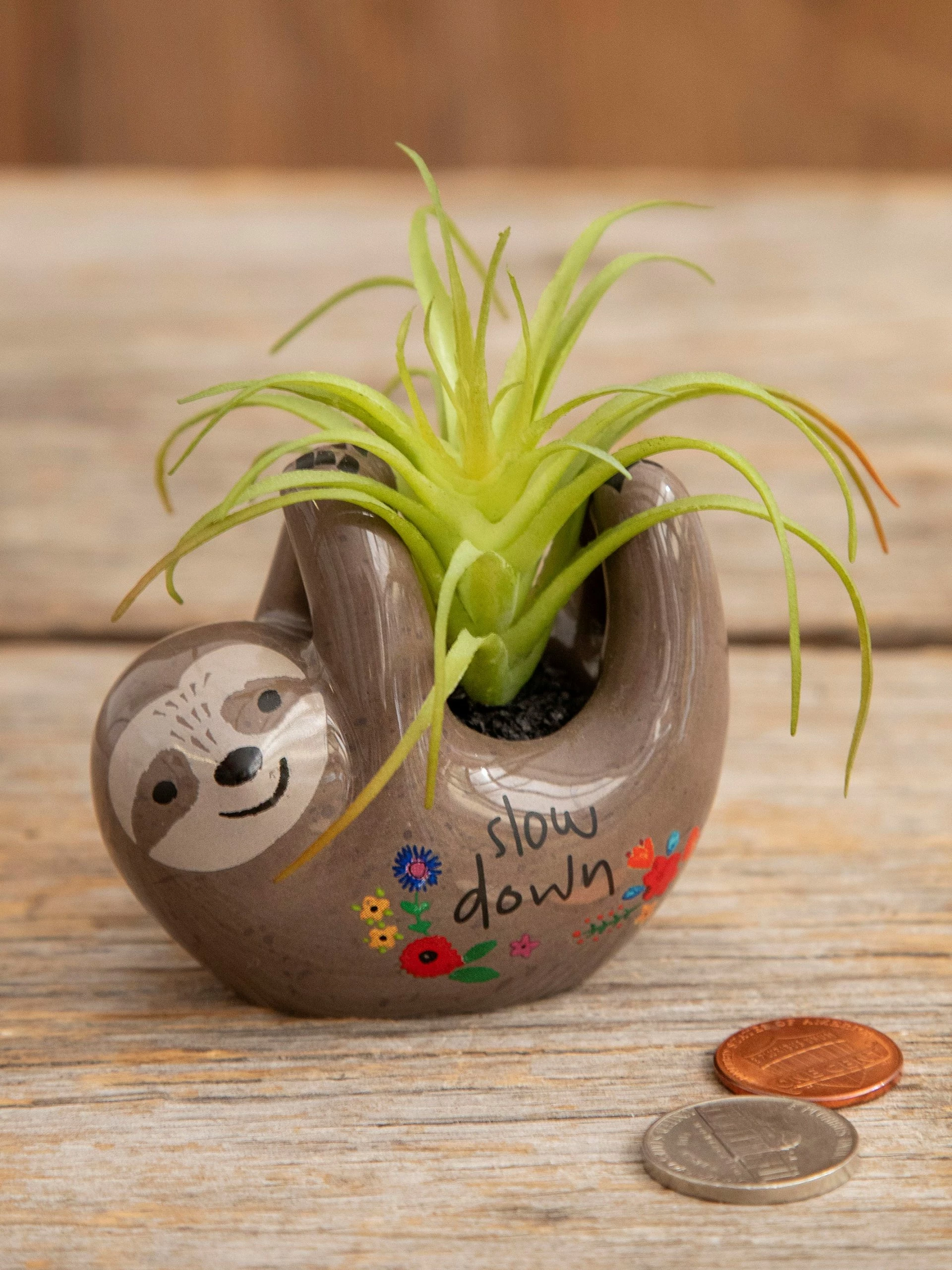 Natural Life Tiny Faux Succulents - Grey Sloth 4 Natural Life Tiny Faux Succulents - Grey Sloth - Image 2