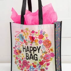Natural Life XL Happy Bag, Set Of 3 - Happy Bag Floral -Natural Life Shop GBAG129 pink scaled