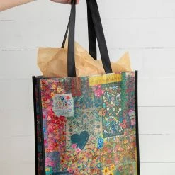 Natural Life XL Happy Bag, Set Of 3 - Chirp Patchwork -Natural Life Shop GBAGSET017 1 scaled