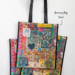 Natural Life XL Happy Bag, Set Of 3 - Chirp Patchwork