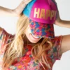 Natural Life Adjustable Trucker Hat - Happy -Natural Life Shop HAT000034 2 scaled