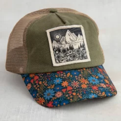 Natural Life Canvas Trucker Hat - Mountains