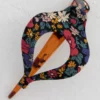 Natural Life Floral Fabric Boho Hair Clip - Navy -Natural Life Shop HCL129 scaled