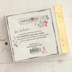 Natural Life Happy Notes Booklet - Tiny Black Floral -Natural Life Shop HNT018 1 scaled