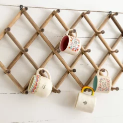 Natural Life Wooden Accordion Hook Rack - Large -Natural Life Shop HOOK026 A2 scaled