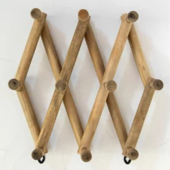 Natural Life Wooden Accordion Hook Rack - Mini -Natural Life Shop HOOK028 scaled