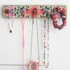 Natural Life Floral Wall Hook Rack - Pink Flower -Natural Life Shop HOOK029 scaled