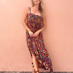 Natural Life Patsy Maxi Dress - Red Sunflower -Natural Life Shop IMG 4735 20copy scaled