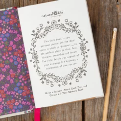 Natural Life 5 Year Daily Journal - Embroidered -Natural Life Shop JRNL045 A1 scaled