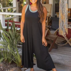 Natural Life Willow Jumpsuit - Charcoal -Natural Life Shop JUMP155 google scaled