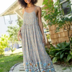 Natural Life Zoe Wide-Leg Jumpsuit - Cream Floral Border -Natural Life Shop JUMP315 A1 scaled