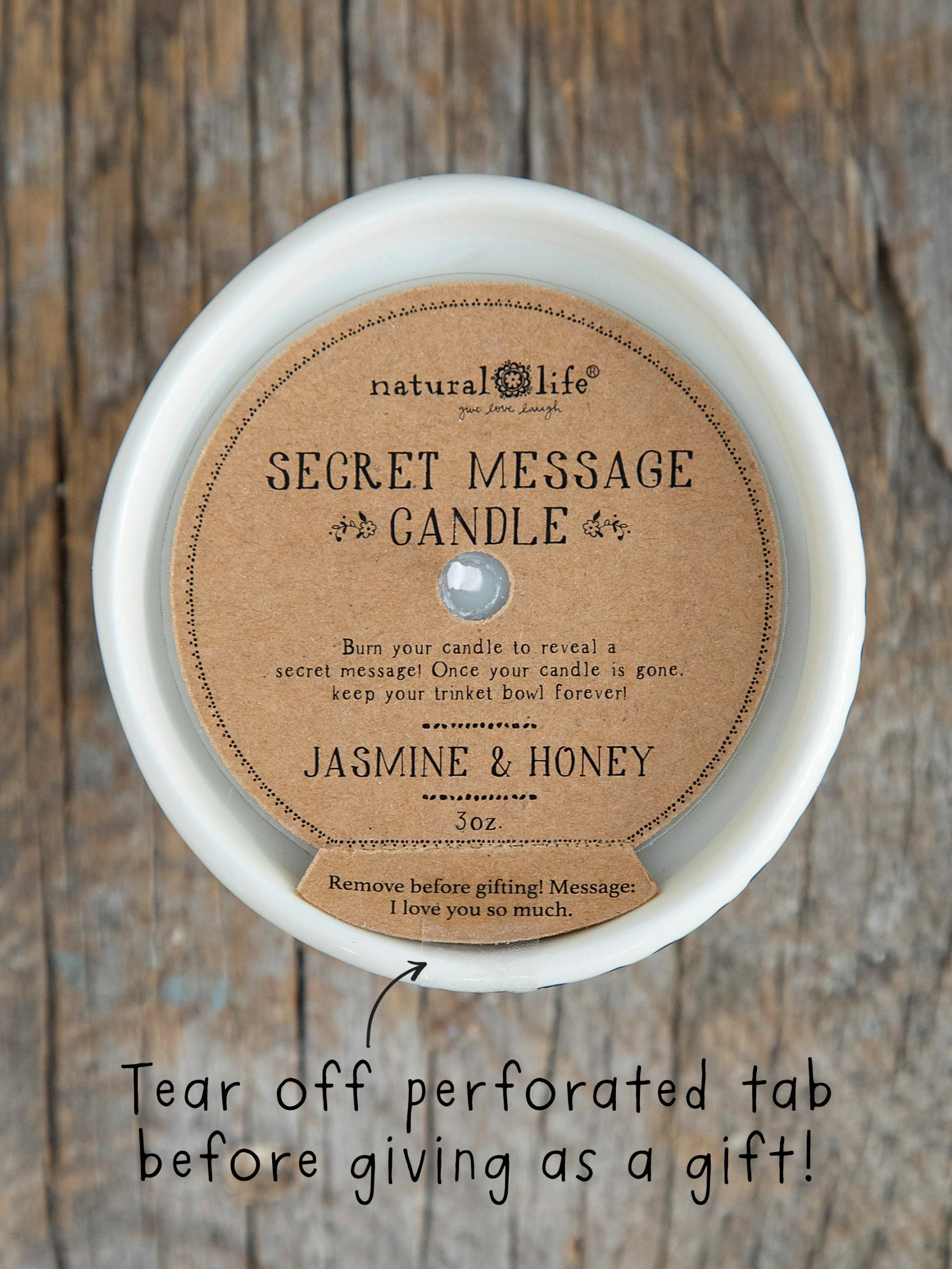 Natural Life Secret Message Candle - Love You So Much 5 Natural Life Secret Message Candle - Love You So Much - Image 3