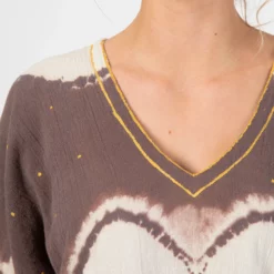 Natural Life Sayulita Kaftan - Charcoal -Natural Life Shop KFT020 A4 20copy