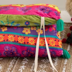 Natural Life Lounge Bed Roll - Border Print -Natural Life Shop LBED003 A2 scaled