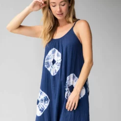 Natural Life Coco Cotton Gauze Cover-Up Dress - Indigo Tie-Dye -Natural Life Shop LHDRS000929 google scaled