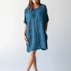 Natural Life Lindsay Dress - Teal -Natural Life Shop LHDRS001332 google scaled
