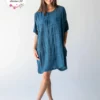 Natural Life Lindsay Dress - Teal -Natural Life Shop LHDRS001332 scaled