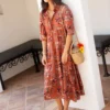 Natural Life Rebecca Tiered Dress - Burnt Orange Floral 2 Natural Life Rebecca Tiered Dress - Burnt Orange Floral -Natural Life Shop LHDRS1400 146cff99 31c0 4068 9630 7a34072dcf99 scaled