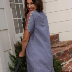 Natural Life Embroidered Tassel Dress - Seafoam 9 Natural Life Embroidered Tassel Dress - Seafoam -Natural Life Shop LHDRS1868 2 scaled