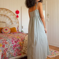 Natural Life Sidney Maxi Dress - Dusty Light Blue 10 Natural Life Sidney Maxi Dress - Dusty Light Blue -Natural Life Shop LHDRS1924 2 scaled