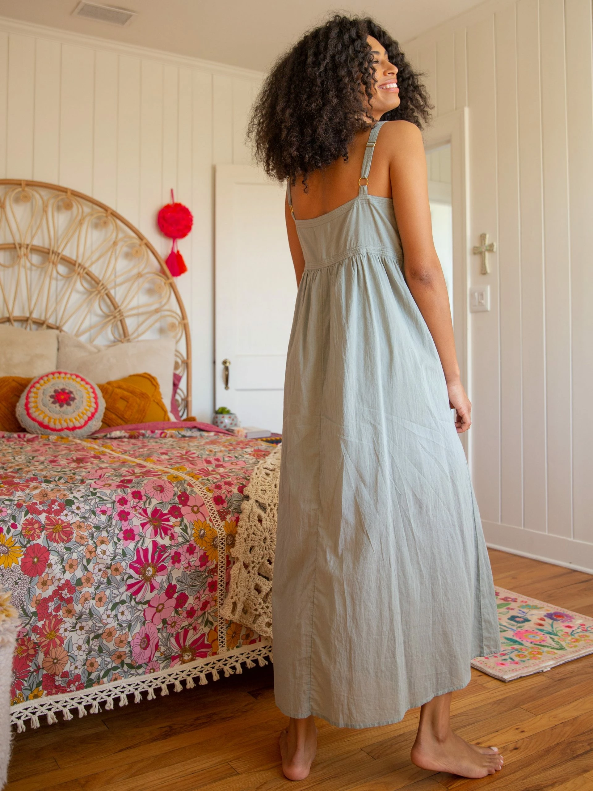 Natural Life Sidney Maxi Dress - Dusty Light Blue 5 Natural Life Sidney Maxi Dress - Dusty Light Blue - Image 3