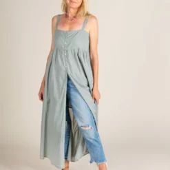 Natural Life Sidney Maxi Dress - Dusty Light Blue 12 Natural Life Sidney Maxi Dress - Dusty Light Blue -Natural Life Shop LHDRS1924 4 scaled