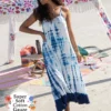 Natural Life Coco Cotton Cover-Up Midi Dress - Indigo Tie-Dye 1 Natural Life Coco Cotton Cover-Up Midi Dress - Indigo Tie-Dye -Natural Life Shop LHDRS1932 scaled
