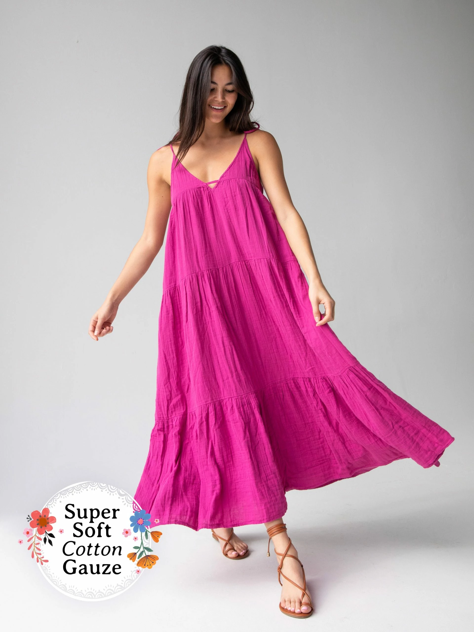 Natural Life Brooklynn Maxi Dress - Magenta 3 Natural Life Brooklynn Maxi Dress - Magenta