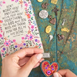 Natural Life Prayer Pocket Necklace - Heart -Natural Life Shop N000017 1 scaled